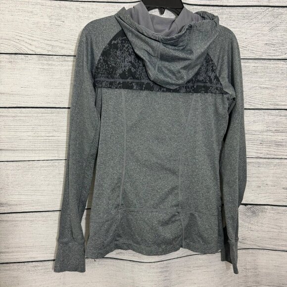 MPG Gray Full-Zip Hoodie With Black Accents Size M - Picture 3 of 3